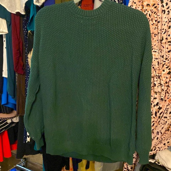 Hollister Dark Green Patterned Knit sweater - Picture 2 of 2